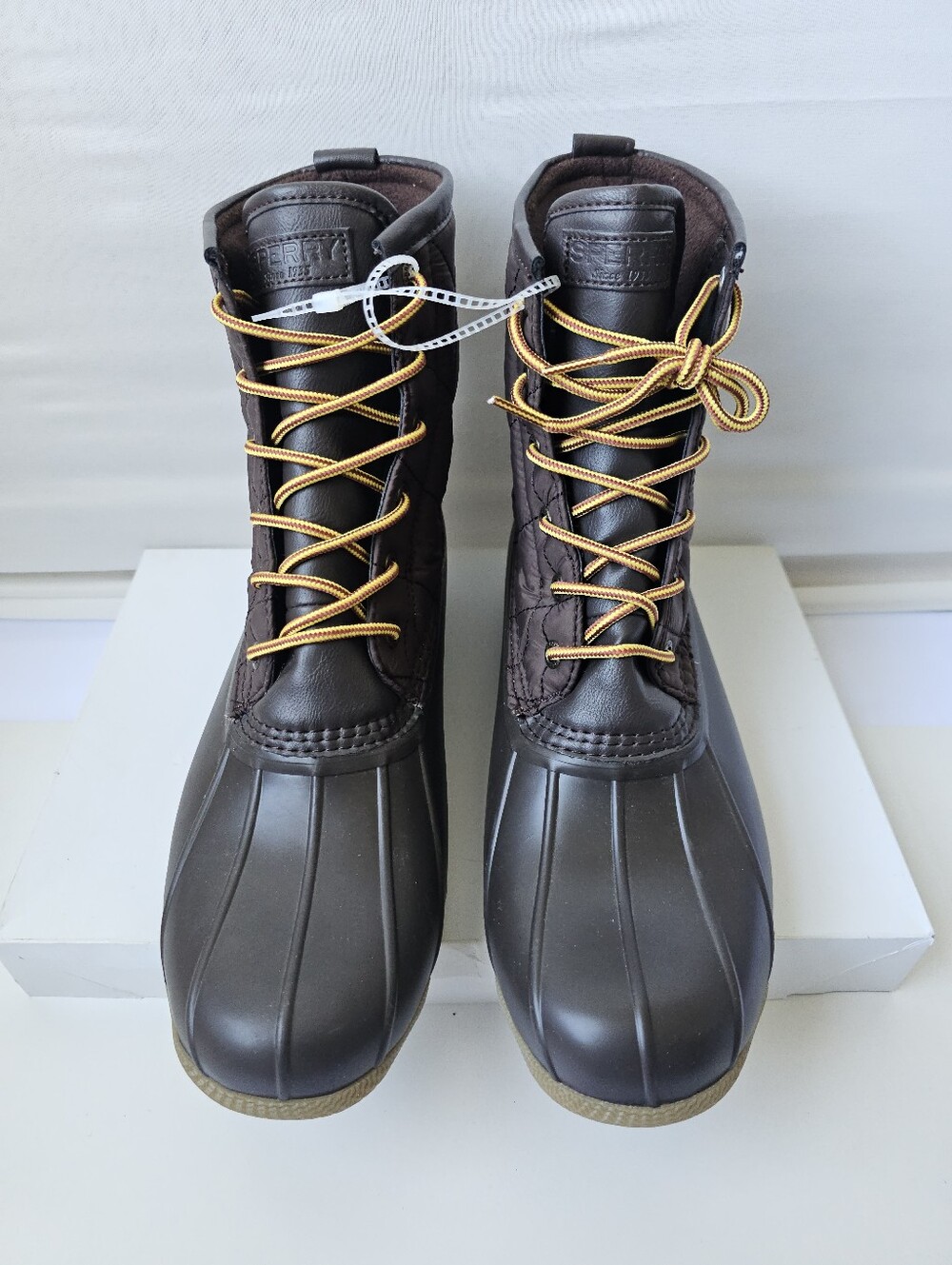 Sperry Top-Sider Men's Duck Boots Brown Quilted NWOT - Size 11 & 12